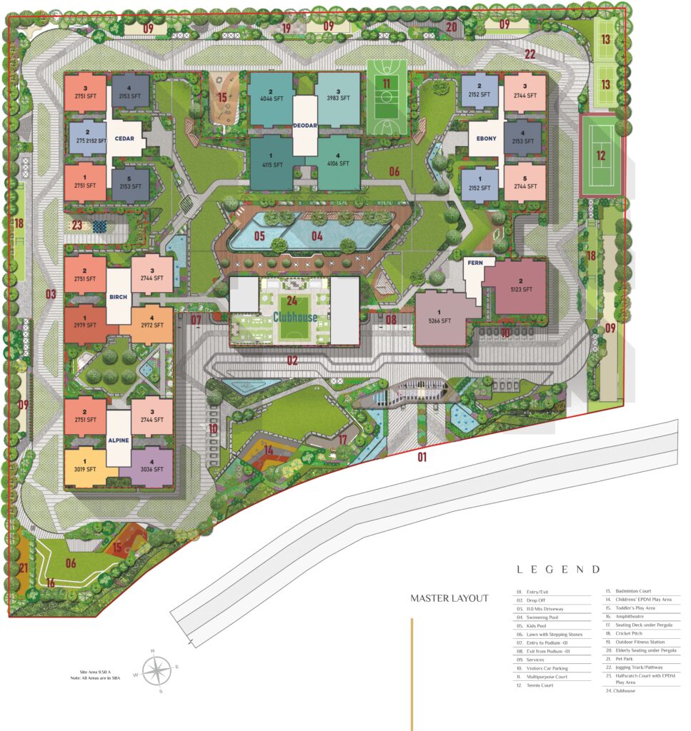 Sattva Lake Ridge Floor plan